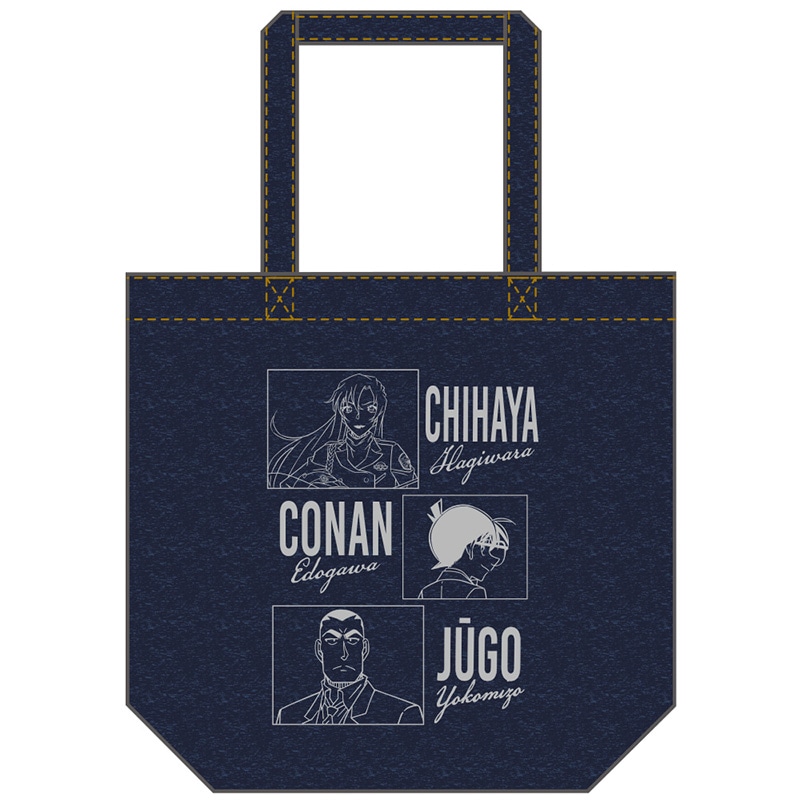 コナン&キャスト柄トートバッグ