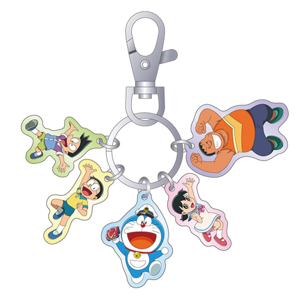 ドラえもん　新・のび太の海底鬼岩城　５連キーチェーン