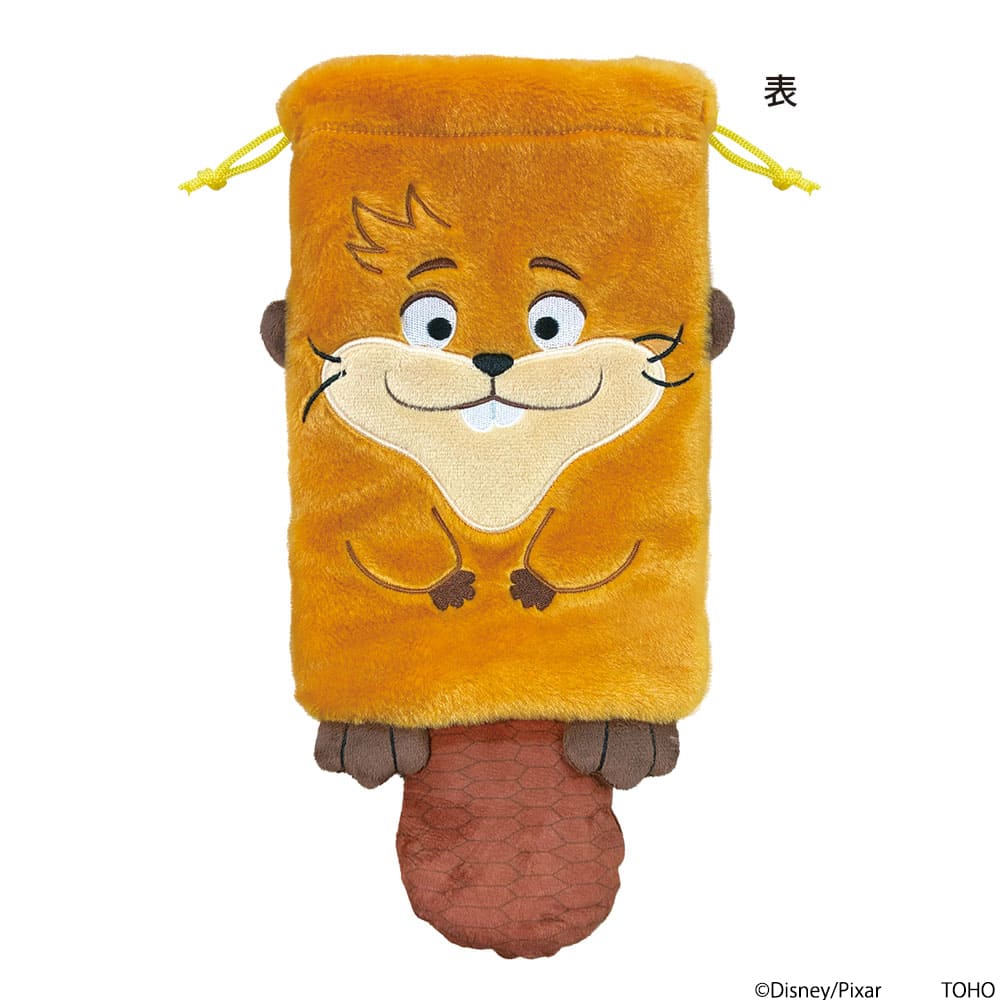 私がビーバーになる時　ぬいぐるみ巾着