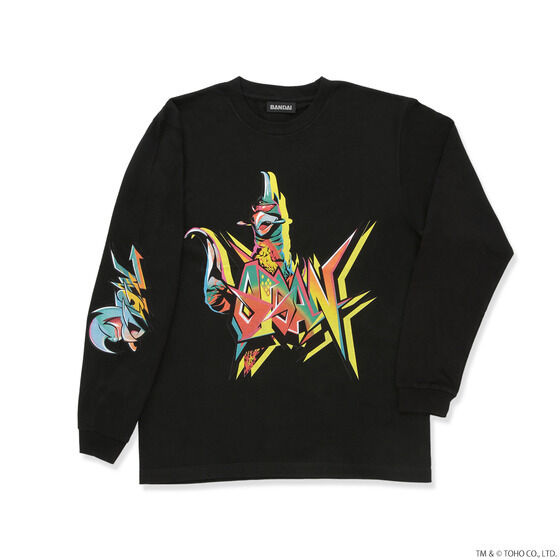 ゴジラ ガイガン イラスト ロングTシャツ Aタイプ