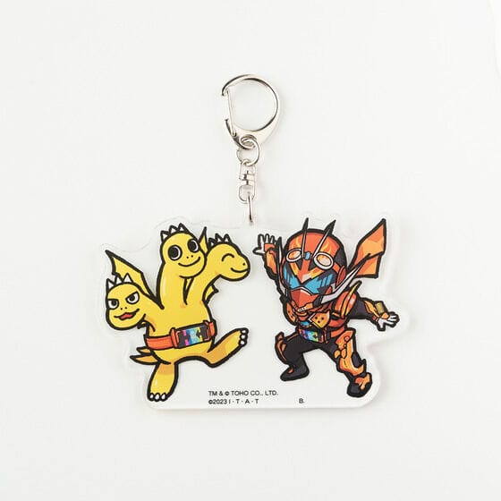 仮面ライダーガッチャード×ちびゴジラの逆襲　アクリルキーホルダー（全5種）仮面ライダーガッチャードデイブレイク＆ちびギドラ