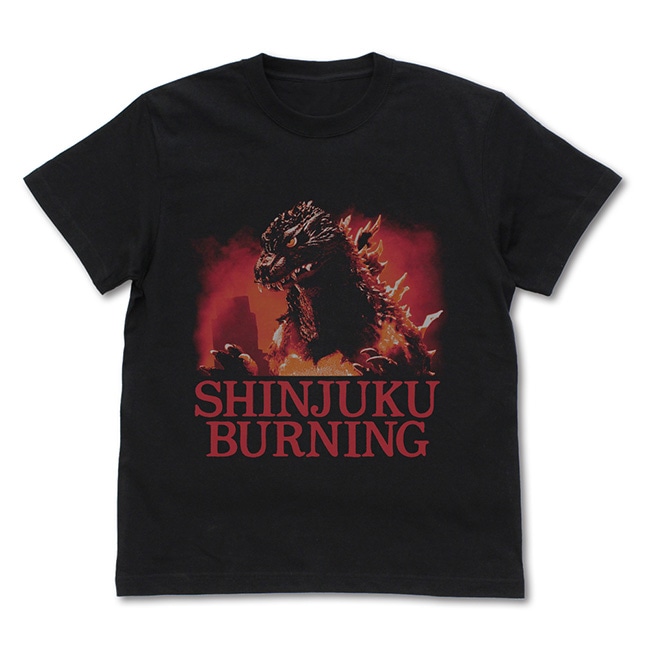 ゴジラ・ストア限定・バーニングミレニアムゴジラ Tシャツ/BLACK