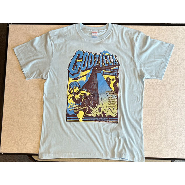 東宝怪獣Tシャツコレクション　ゴジラ1954　ライトブルー