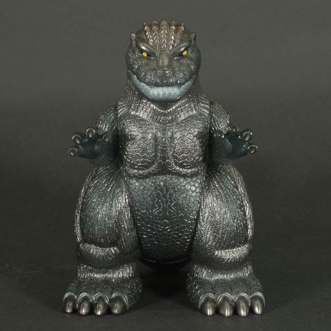 ゴジラ・ストア限定　MARUSAN東宝怪獣ソフビ60thAnniv.　ゴジラ（ゴジラバトルライン5周年記念）Clear BLACK 黄目 Ver.