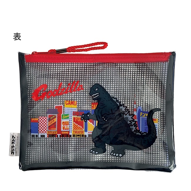 クリアメッシュポーチ　街1