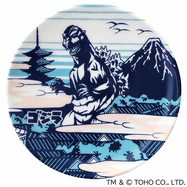 ゴジラ豆皿B
