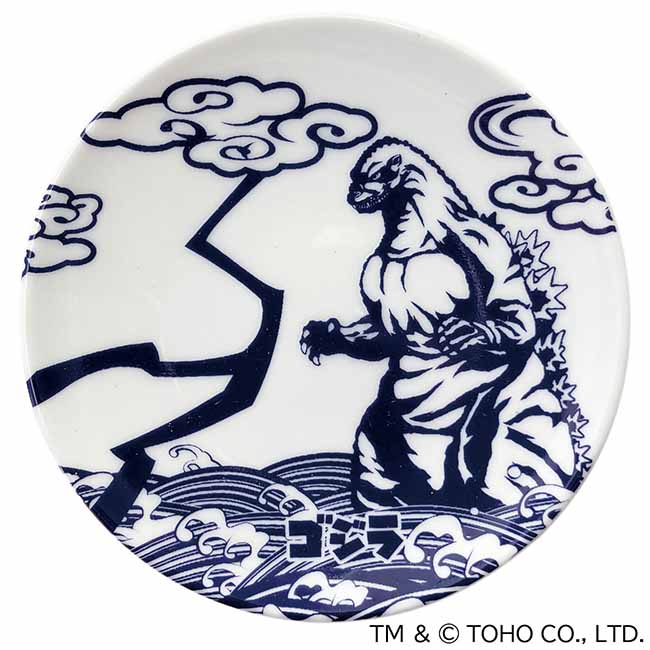 ゴジラ豆皿C