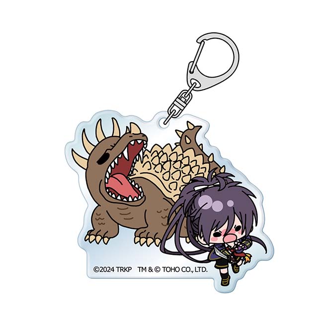 刀剣乱舞 廻 -虚伝 燃ゆる本能寺- ゴジラコラボ アクリルキーホルダー 不動行光＆アンギラス