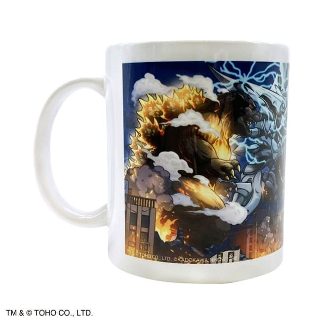 ゴジラガメラ２　マグカップ（ゴジバトキャラクターver.）