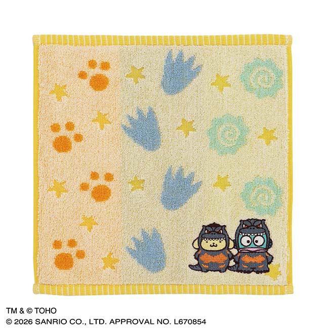 GODZILLA ・SANRIO CHARACTERS　刺繍ミニタオル（ＦＧ）