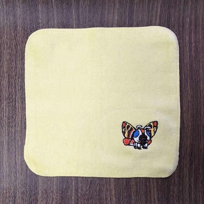 モスラ（1992） 刺繍ミニタオル　 イエロー