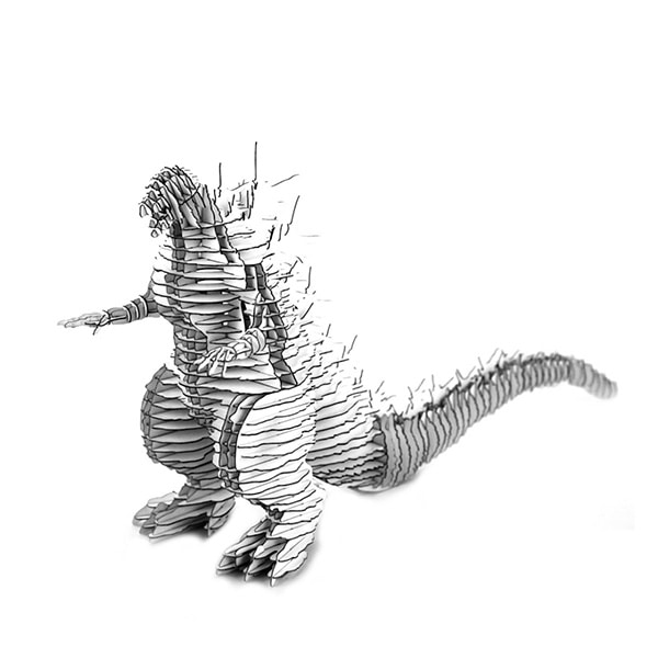 Tiny ゴジラ-1.0　GODZILLA-1.0 168_white