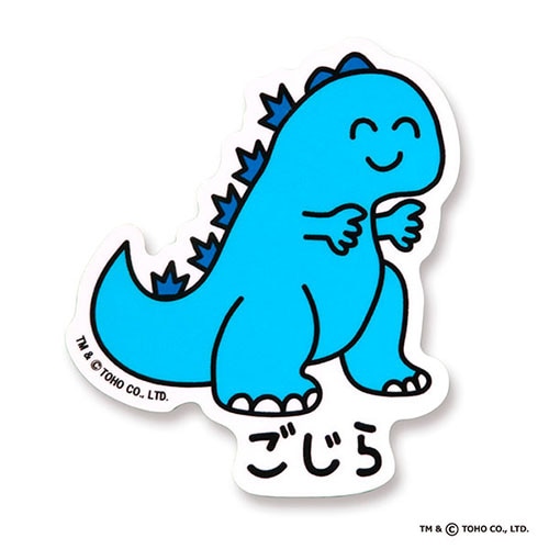 ゴジラビニールステッカー　ごじらさん