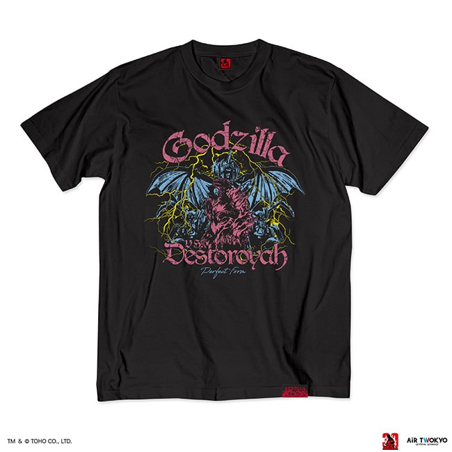 『ゴジラVSデストロイア』30周年　シーンイラストTシャツ 6（ゴジラ＆デストロイア）