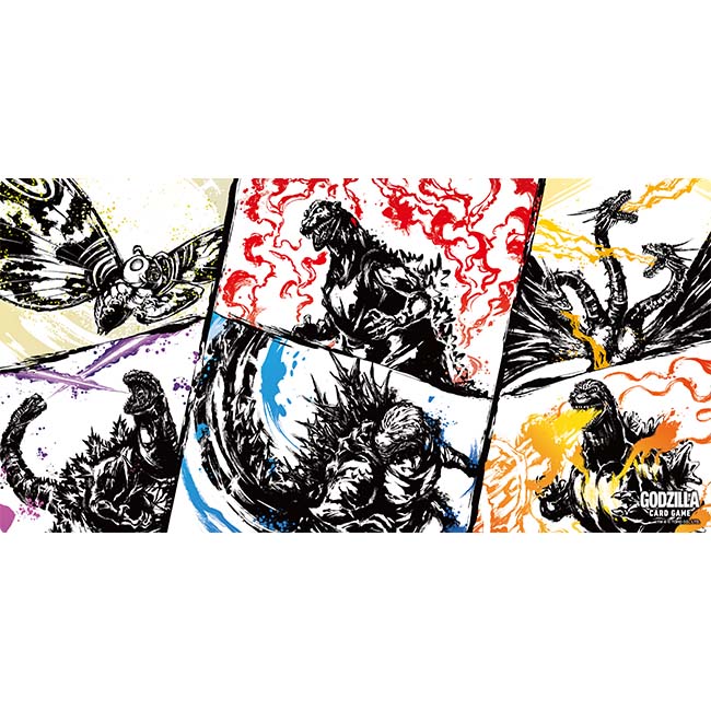 ブシロード ラバーマットコレクション V2 Vol.2071『ゴジラ カードゲーム』怪獣墨絵大進撃 ver.