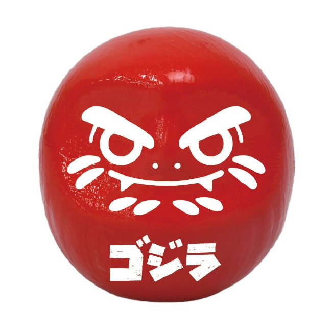 だるま（小）ゴジラ（ロゴ）炎