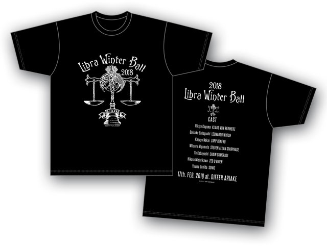 血界戦線 & BEYOND 「ライブラ日本支部 冬の舞踏会」イベントTシャツ 黒 ＜Sサイズ＞