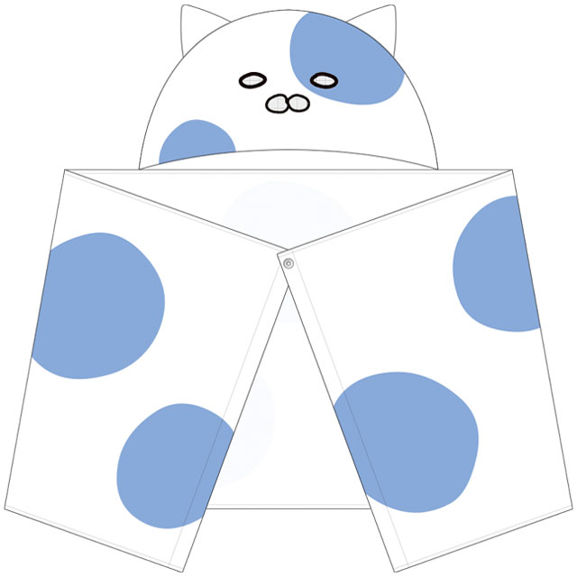 干物妹！うまるちゃんR うまるが家でかぶってるアレ風タオル（ネコロンブスver.）