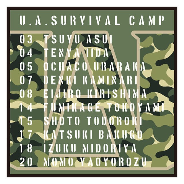 僕のヒーローアカデミア 「雄英サバイバル合宿」 迷彩柄バンダナ