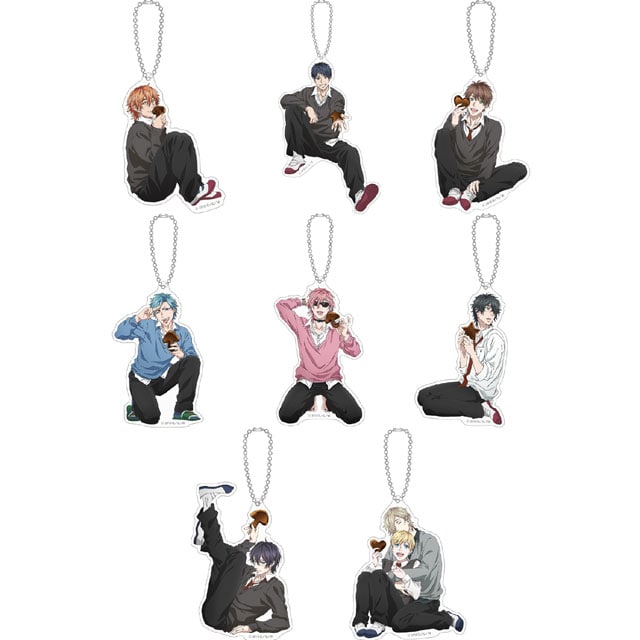 ヤリチン☆ビッチ部 「ちょっと早めの聖★バレンタインパーティー」 トレーディングアクリルキーホルダー【全8種】 ランダム3個セット