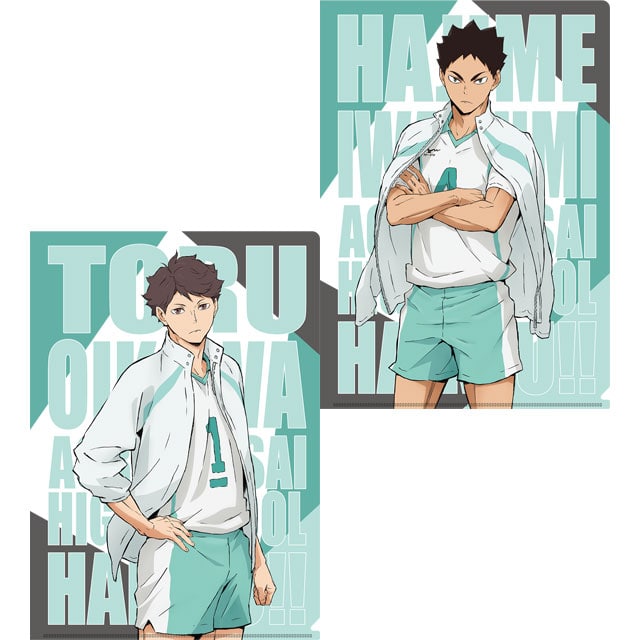 ハイキュー!! 「全国大会への道」 クリアファイル2枚セットC（及川・岩泉）