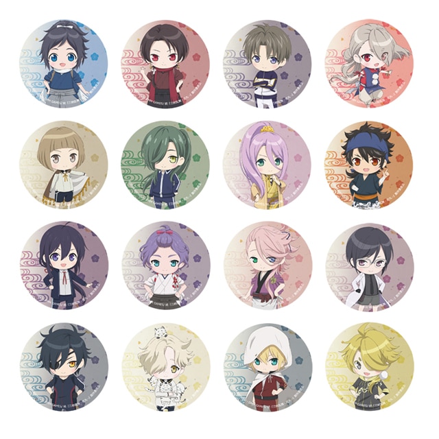 続『刀剣乱舞-花丸-』 ちびキャラ トレーディング缶バッジ-A-【全16種】ランダム5個セット