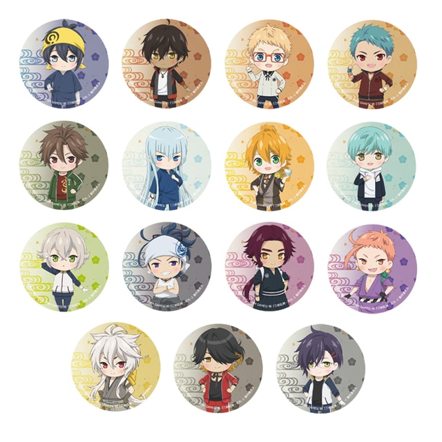 続『刀剣乱舞-花丸-』 ちびキャラ トレーディング缶バッジ-C-【全15種】ランダム5個セット