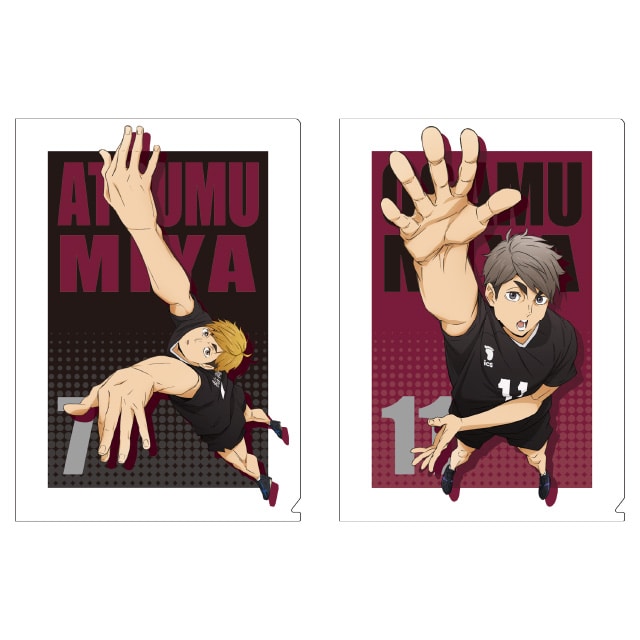 ハイキュー!! TO THE TOP クリアファイル2枚セット (宮 侑・宮 治）