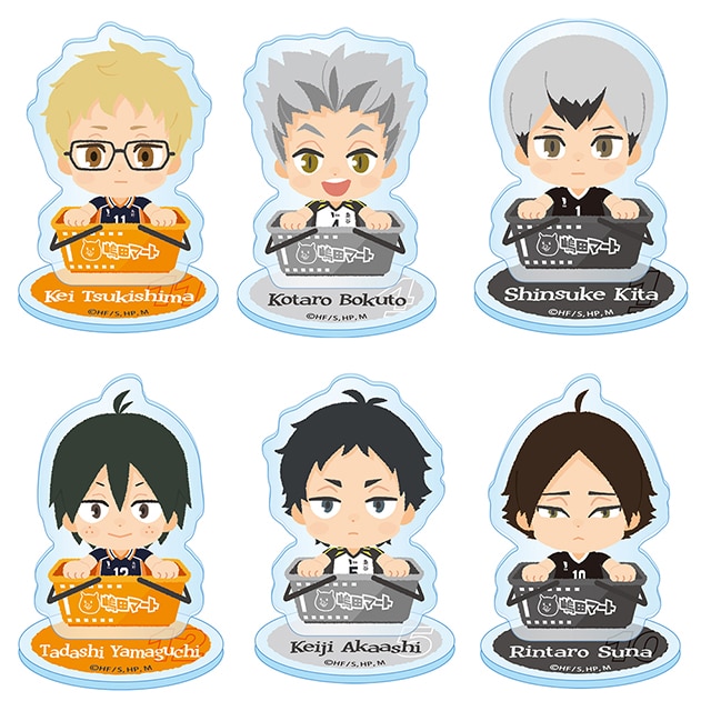 ハイキュー!! カゴコレ 第2弾 トレーディングアクリルスタンド【全6種】ランダム3個セット