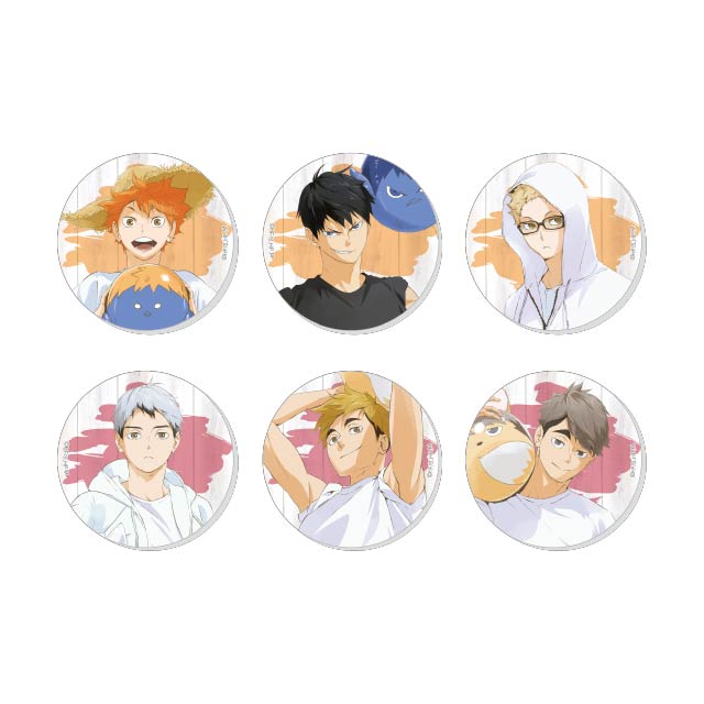 ハイキュー!! TO THE TOP トレーディング缶バッジ 文房具カフェコラボ【全6種】 ランダム3個セット