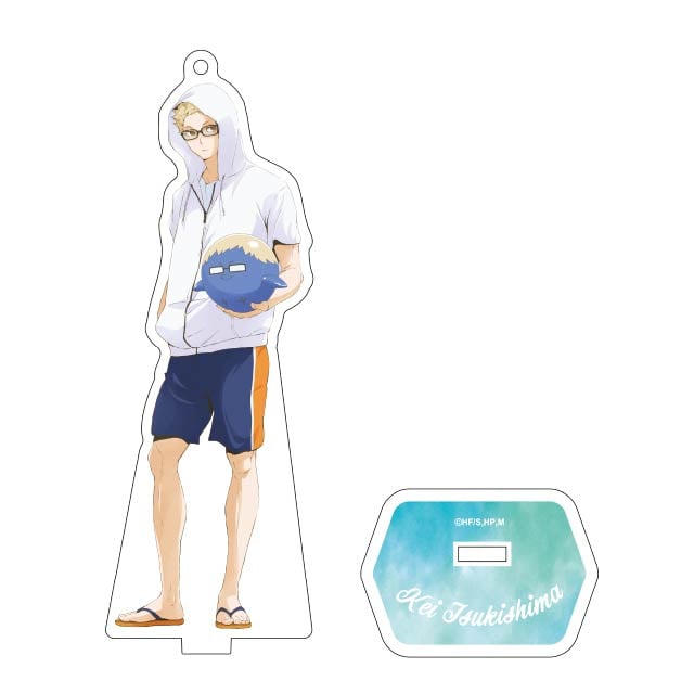 ハイキュー!! TO THE TOP アクリルスタンドキーホルダー 文房具カフェコラボ <月島>