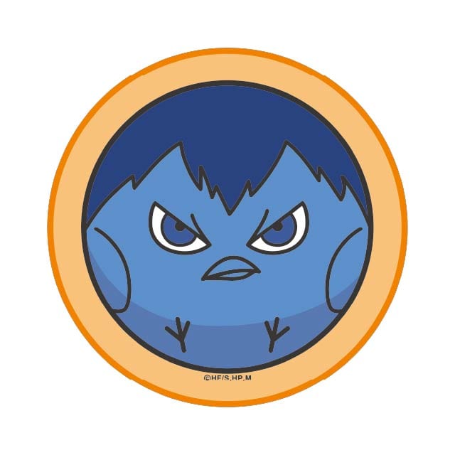 ハイキュー!! TO THE TOP ビーチボール風ダイカットハンドタオル 文房具カフェコラボ <影山>