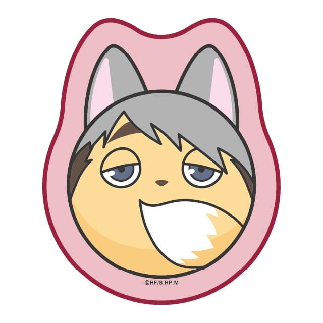 ハイキュー!! TO THE TOP ビーチボール風ダイカットハンドタオル 文房具カフェコラボ <宮治>