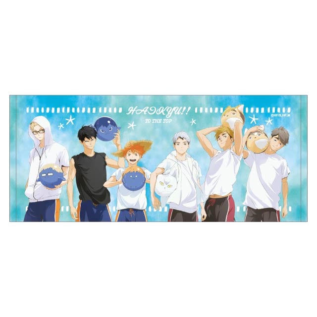 ハイキュー!! TO THE TOP フェイスタオル 文房具カフェコラボ