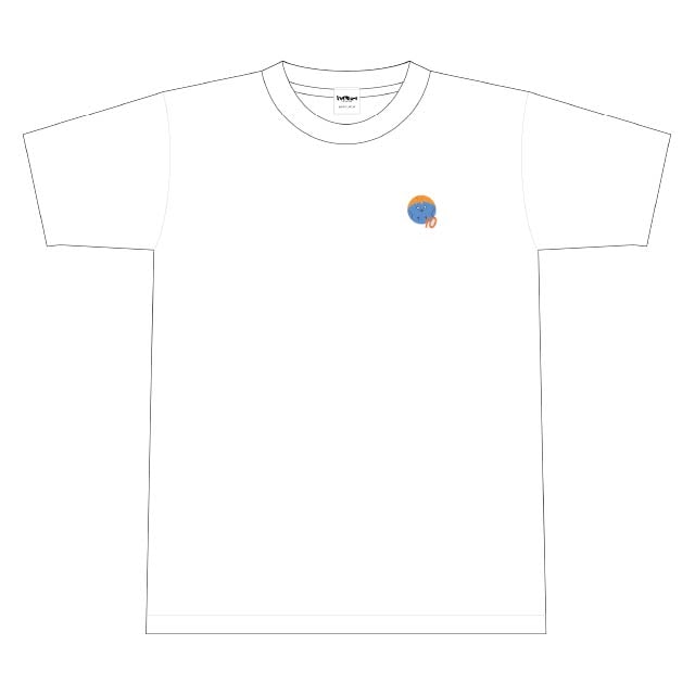 ハイキュー!! TO THE TOP ビーチボール風ワンポイント刺繍Tシャツ 文房具カフェコラボ 日向 Sサイズ