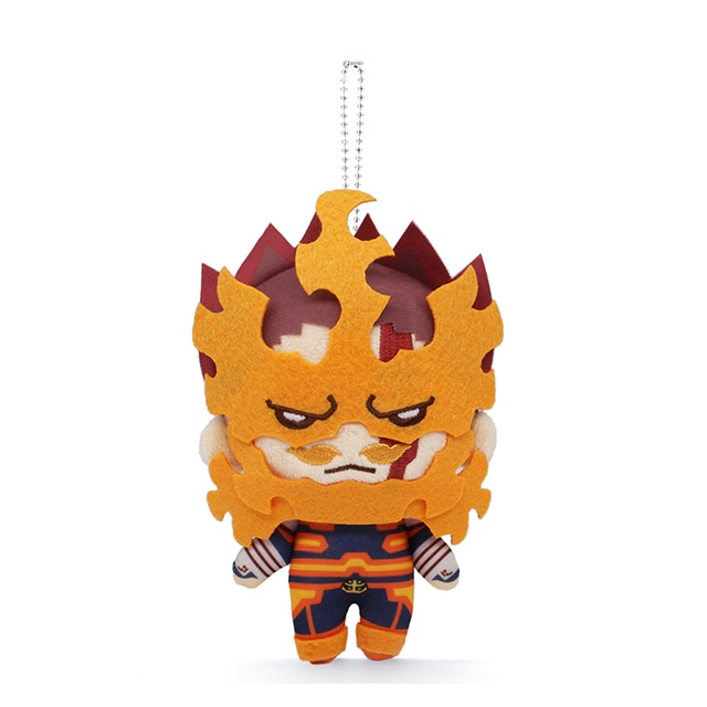 僕のヒーローアカデミア THE MOVIE ワールド ヒーローズ ミッション にとたん ボールチェーン付ぬいぐるみ エンデヴァー