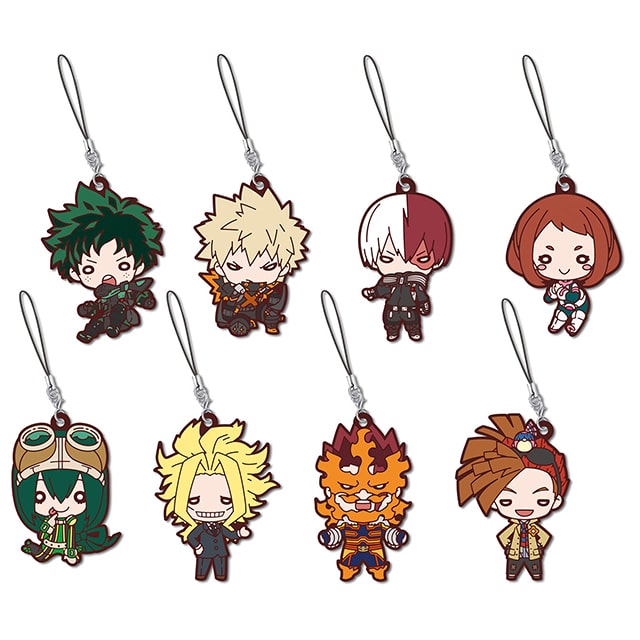 僕のヒーローアカデミア THE MOVIE ワールド ヒーローズ ミッション にとたん ラバーマスコット【全8種】ランダム3個セット