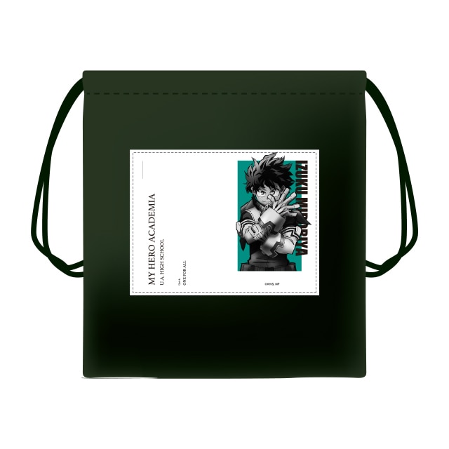 僕のヒーローアカデミア ミリタリー巾着ポーチ 5th Anniversary REGENERATION 緑谷出久