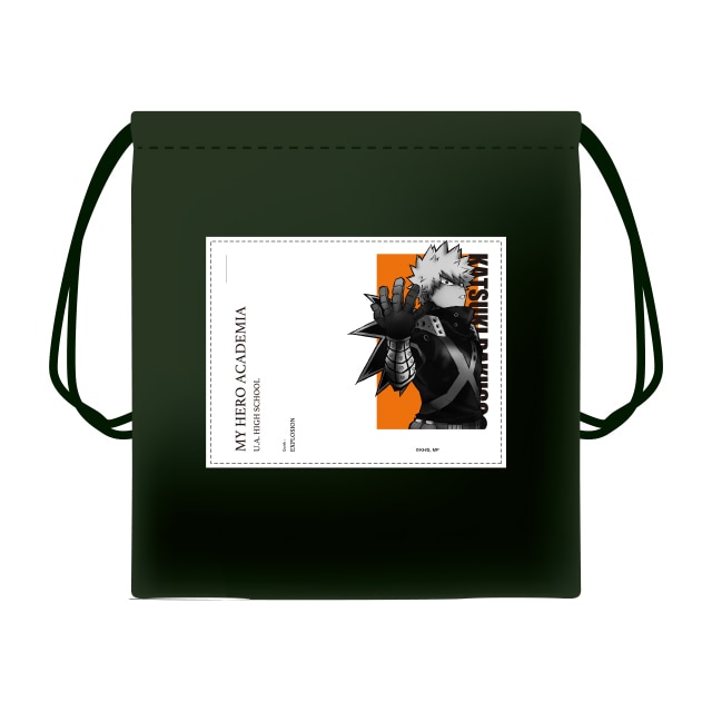 僕のヒーローアカデミア ミリタリー巾着ポーチ 5th Anniversary REGENERATION 爆豪勝己