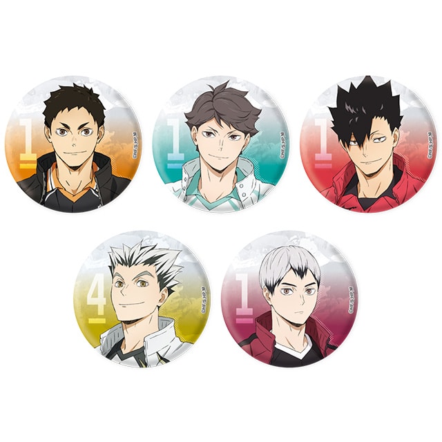 ハイキュー!! 描き下ろしトレーディング缶バッジ  JF2022 Ver.【全5種】ランダム2個セット