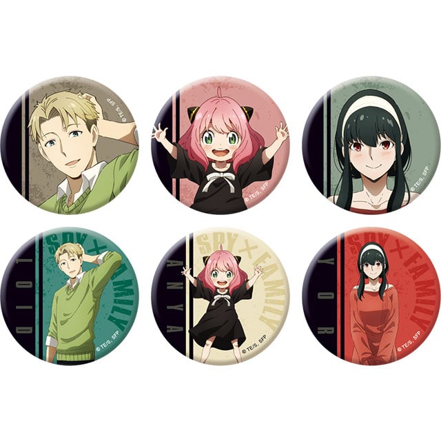 SPY×FAMILY 描き下ろしトレーディング缶バッジ JF2022 Ver.【全6種】ランダム3個セット