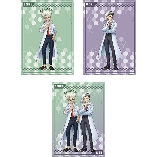 Dr.STONE 描き下ろしクリアファイル3枚セット JF2022 Ver.