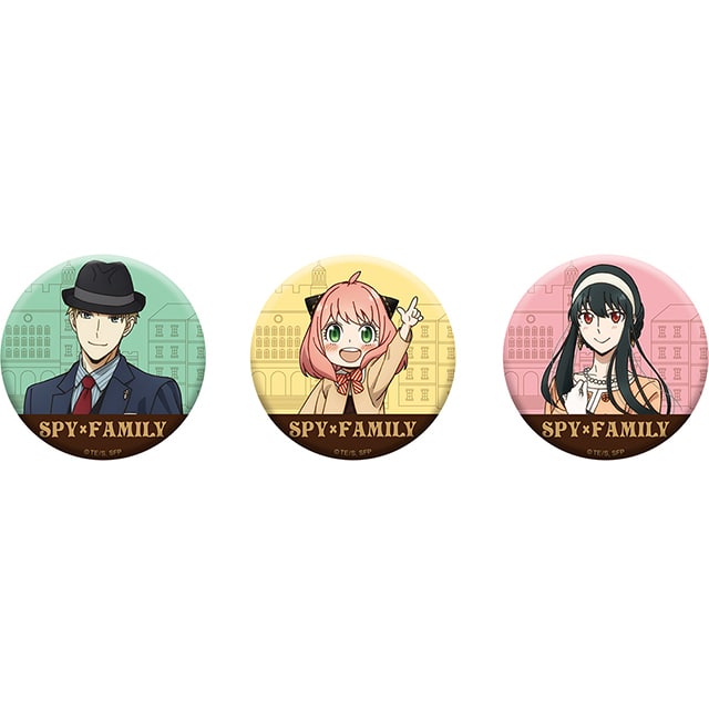 SPY×FAMILY 描き下ろし缶バッジ3個セット AnimeJapan 2022 Ver.