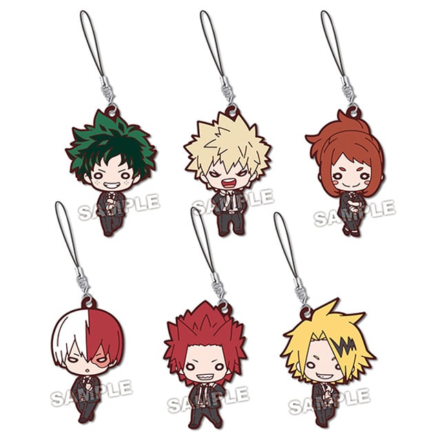 僕のヒーローアカデミア スーツ にとたん ラバーマスコット 【全6種】 コンプリートBOX