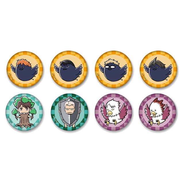 ハイキュー!! トレーディング缶バッジ（全8種）マスコット／県予選メンバー ランダム5個セット
