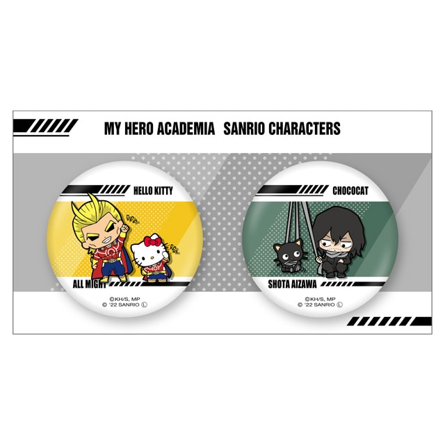 TVアニメ「僕のヒーローアカデミア」×サンリオキャラクターズ 缶バッジセットC（オールマイト＆相澤）