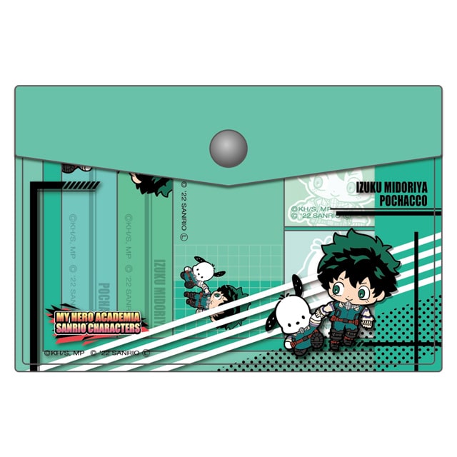 TVアニメ「僕のヒーローアカデミア」×サンリオキャラクターズ ポーチ入り付箋 緑谷出久×ポチャッコ