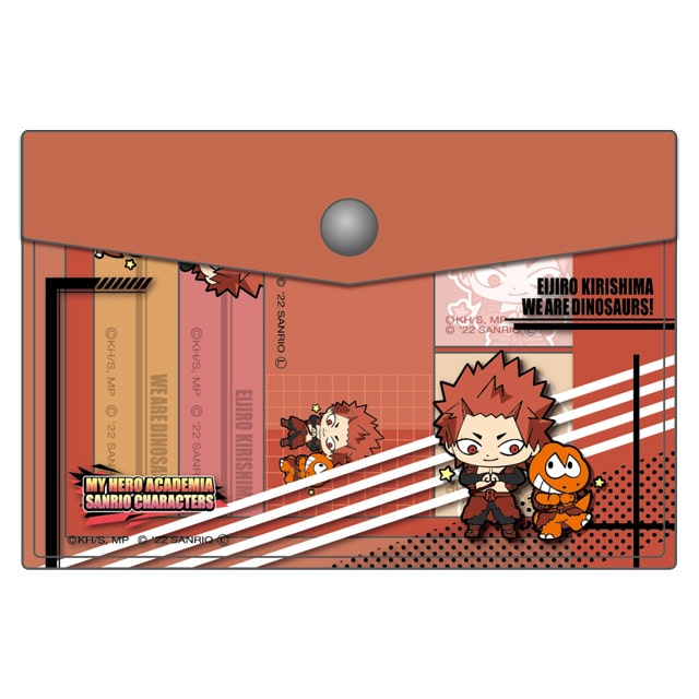 TVアニメ「僕のヒーローアカデミア」×サンリオキャラクターズ ポーチ入り付箋 切島鋭児郎×ウィアーダイナソアーズ