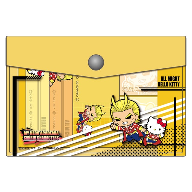TVアニメ「僕のヒーローアカデミア」×サンリオキャラクターズ ポーチ入り付箋 オールマイト×ハローキティ