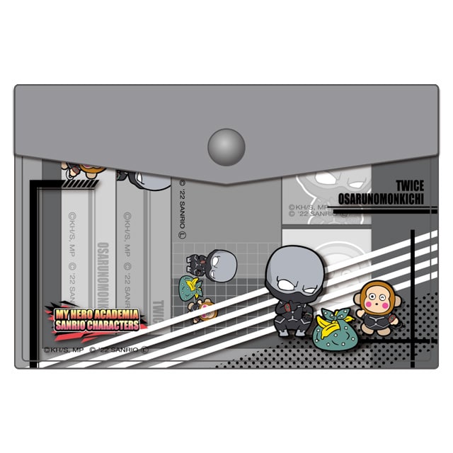 TVアニメ「僕のヒーローアカデミア」×サンリオキャラクターズ ポーチ入り付箋 トゥワイス×おさるのもんきち
